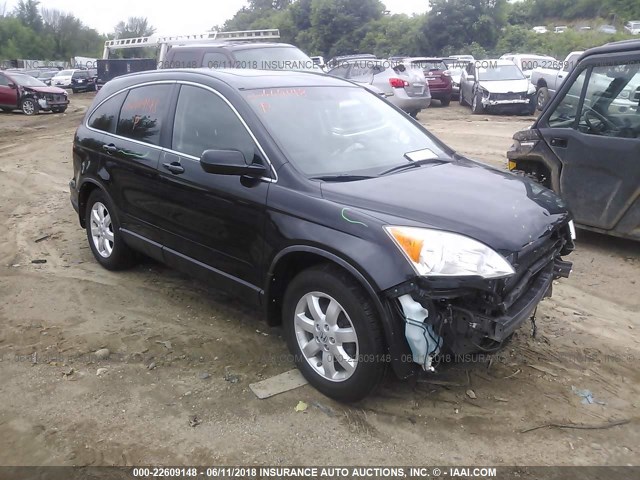 JHLRE48749C011146 - 2009 HONDA CR-V EXL BLACK photo 1