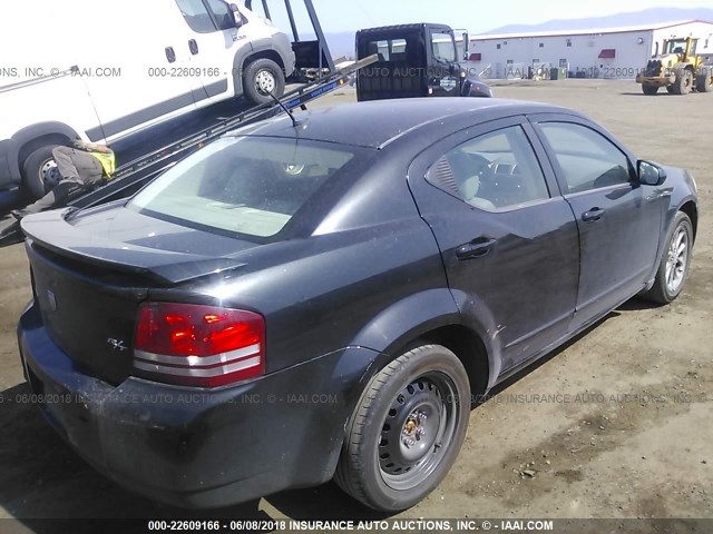 1B3LD76M78N694738 - 2008 DODGE AVENGER R/T BLACK photo 4