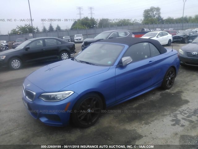 WBA2L3C54HV667304 - 2017 BMW M240XI BLUE photo 2