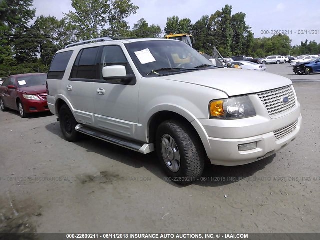 1FMFU19586LA04447 - 2006 FORD EXPEDITION LIMITED WHITE photo 1