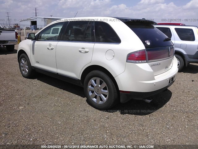 2LMDU88C57BJ16015 - 2007 LINCOLN MKX WHITE photo 3