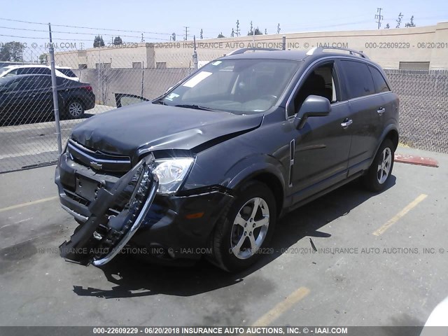 3GNFL3EKXDS517695 - 2013 CHEVROLET CAPTIVA LT GRAY photo 2