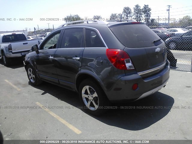 3GNFL3EKXDS517695 - 2013 CHEVROLET CAPTIVA LT GRAY photo 3