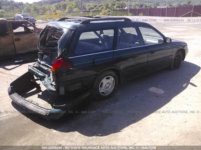 4S3BK4254V7323940 - 1997 SUBARU LEGACY BRIGHTON GREEN photo 4