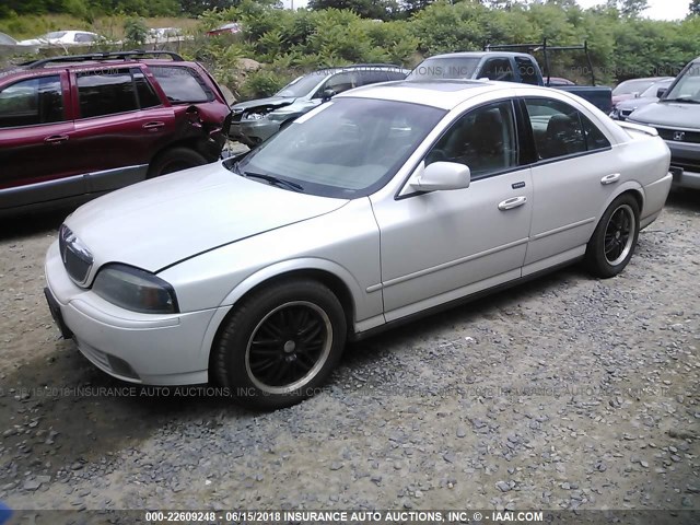 1LNHM87AX4Y622919 - 2004 LINCOLN LS GRAY photo 2