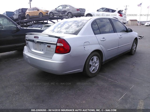 1G1ZT548X4F184225 - 2004 CHEVROLET MALIBU LS 银色 照片 4