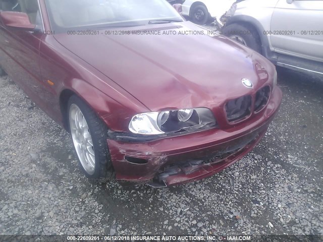 WBABR3341YEA83077 - 2000 BMW 323 CI BURGUNDY photo 6