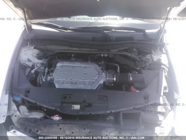1HGCS22828A010672 - 2008 HONDA ACCORD EXL WHITE photo 10