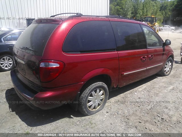 2A4GP54L07R279679 - 2007 CHRYSLER TOWN & COUNTRY TOURING RED photo 4