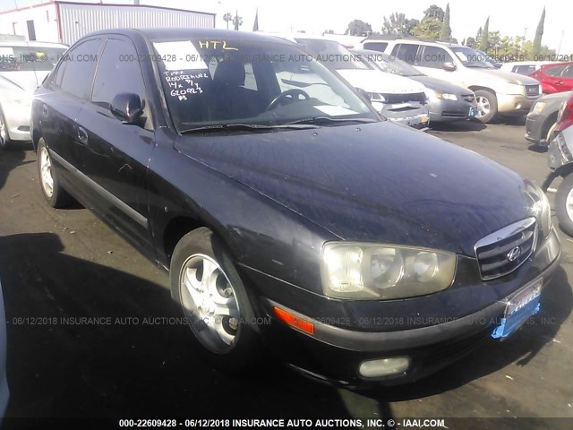 KMHDN45D33U620923 - 2003 HYUNDAI ELANTRA GLS/GT BLACK photo 1