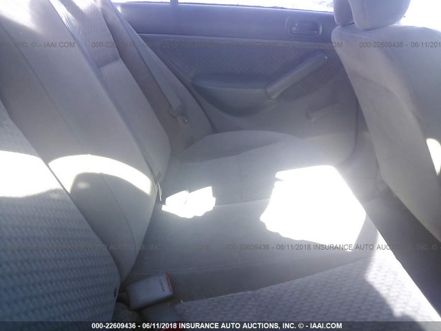 2HGES163X4H573501 - 2004 HONDA CIVIC DX VP ვერცხლისფერი ფოტო 8