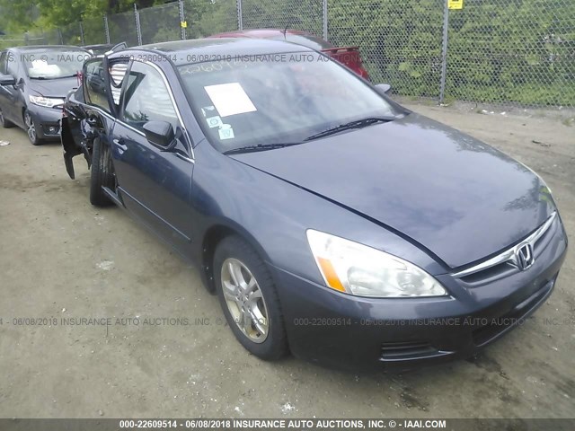 1HGCM563X7A167617 - 2007 HONDA ACCORD SE GRAY photo 1