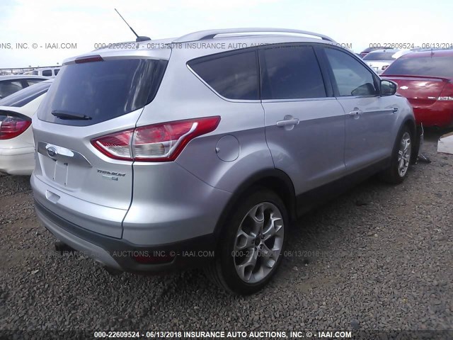 1FMCU9J90GUC28338 - 2016 FORD ESCAPE TITANIUM SILVER photo 4