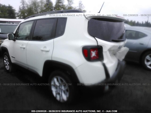 ZACCJABB0HPG56641 - 2017 JEEP RENEGADE LATITUDE WHITE photo 3