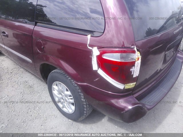 1B4GP45361B146961 - 2001 DODGE CARAVAN SPORT MAROON photo 6