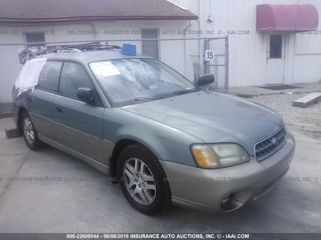 4S3BH675737623424 - 2003 SUBARU LEGACY OUTBACK AWP GREEN photo 1