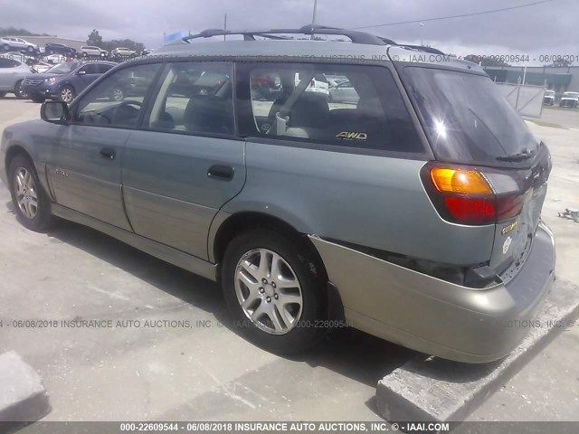4S3BH675737623424 - 2003 SUBARU LEGACY OUTBACK AWP 绿色 照片 3