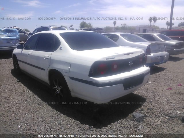 2G1WF52EX49300051 - 2004 CHEVROLET IMPALA WHITE photo 3