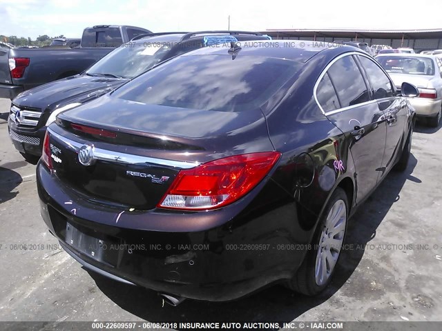 W04G15GV0B1044680 - 2011 BUICK REGAL CXL BLACK photo 4