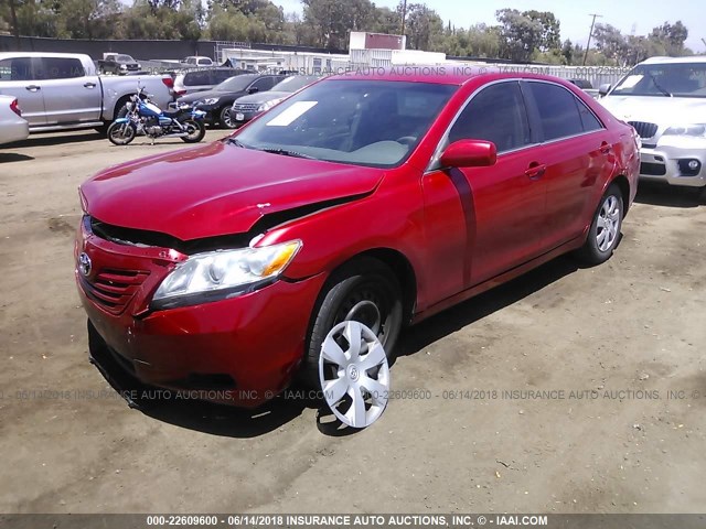 4T1BE46K07U036909 - 2007 TOYOTA CAMRY NEW GENERAT CE/LE/XLE/SE RED photo 2