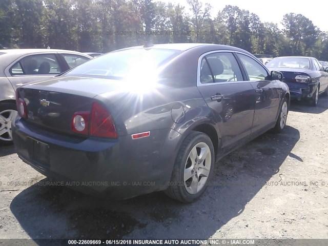 1G1ZA5EU2CF395015 - 2012 CHEVROLET MALIBU LS 灰色 照片 4