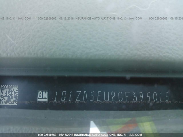 1G1ZA5EU2CF395015 - 2012 CHEVROLET MALIBU LS 灰色 照片 9