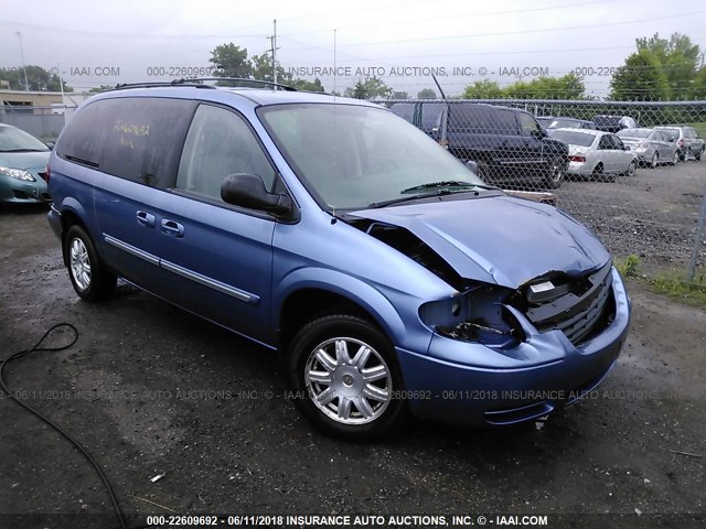 2A4GP54L27R307739 - 2007 CHRYSLER TOWN & COUNTRY TOURING BLUE photo 1