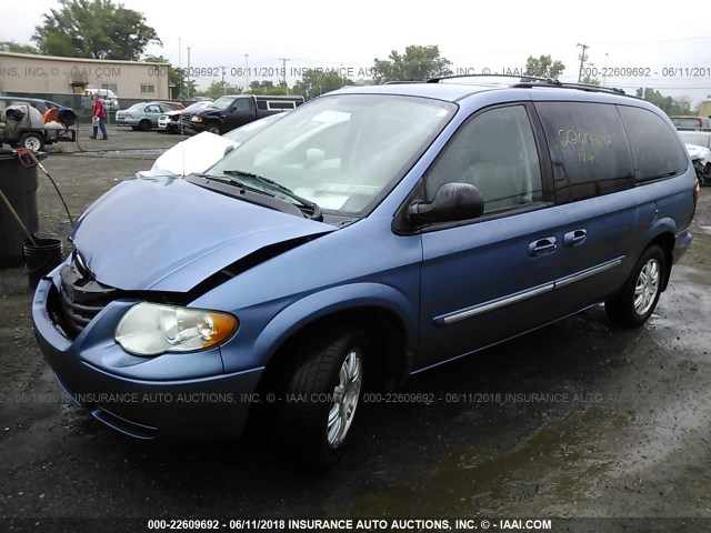2A4GP54L27R307739 - 2007 CHRYSLER TOWN & COUNTRY TOURING BLUE photo 2