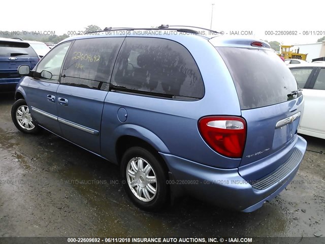 2A4GP54L27R307739 - 2007 CHRYSLER TOWN & COUNTRY TOURING BLUE photo 3