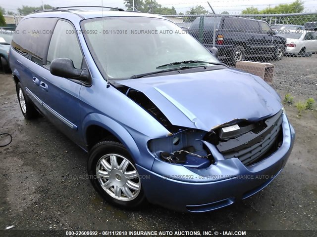 2A4GP54L27R307739 - 2007 CHRYSLER TOWN & COUNTRY TOURING BLUE photo 6