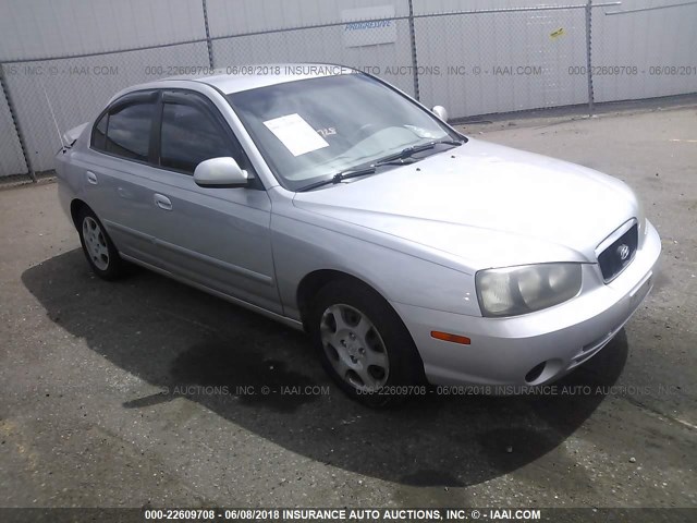 KMHDN45D72U312961 - 2002 HYUNDAI ELANTRA GLS/GT SILVER photo 1