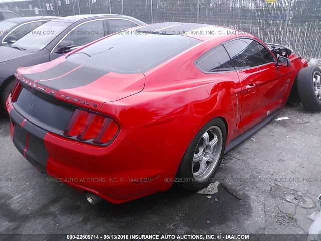 1FA6P8CFXF5388070 - 2015 FORD MUSTANG GT RED photo 4