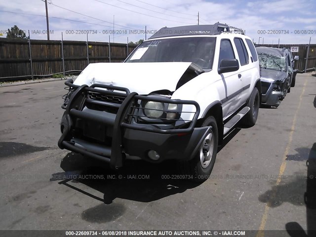 5N1ED28Y02C604838 - 2002 NISSAN XTERRA XE/SE WHITE photo 2