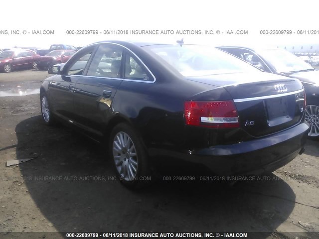 WAUDH74F98N039294 - 2008 AUDI A6 3.2 QUATTRO BLACK photo 3