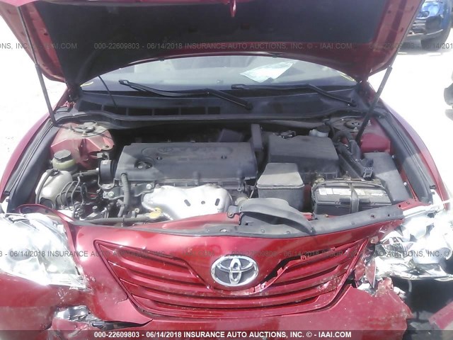 4T4BE46K79R128592 - 2009 TOYOTA CAMRY SE/LE/XLE 红色 照片 10