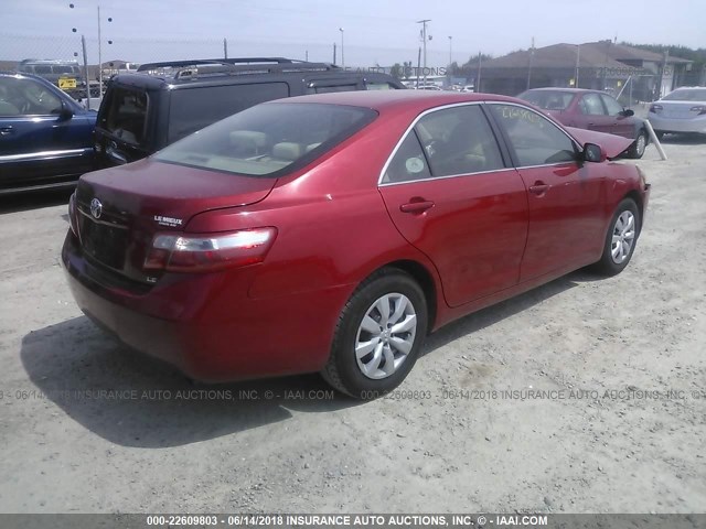 4T4BE46K79R128592 - 2009 TOYOTA CAMRY SE/LE/XLE 红色 照片 4