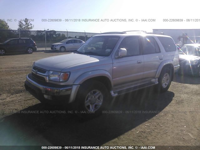 JT3HN86R820371956 - 2002 TOYOTA 4RUNNER SR5 SILVER photo 2