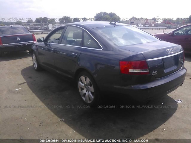 WAUDG74F96N050991 - 2006 AUDI A6 3.2 QUATTRO GRAY photo 3