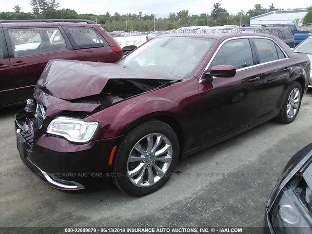 2C3CCARG0GH190788 - 2016 CHRYSLER 300 LIMITED RED photo 2