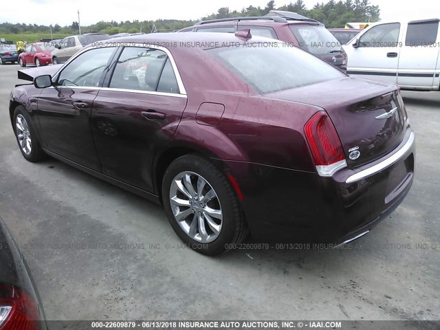 2C3CCARG0GH190788 - 2016 CHRYSLER 300 LIMITED RED photo 3