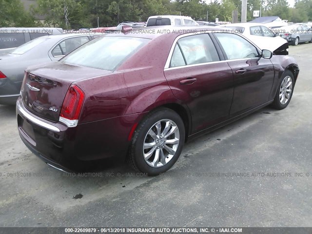2C3CCARG0GH190788 - 2016 CHRYSLER 300 LIMITED RED photo 4