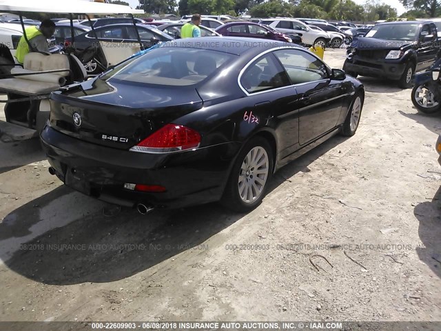 WBAEH734X4B189172 - 2004 BMW 645 CI AUTOMATIC Noir photo 4
