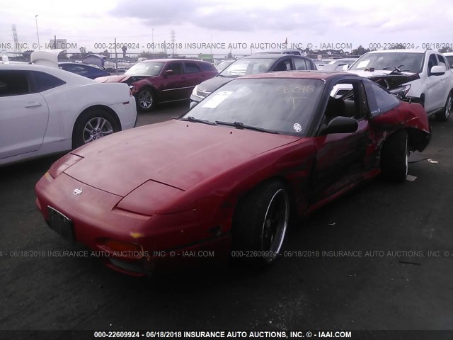 JN1MS36P2PW309822 - 1993 NISSAN 240SX SE RED photo 2