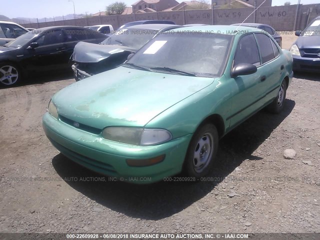 1Y1SK526XSZ023992 - 1995 GEO PRIZM LSI GREEN photo 2