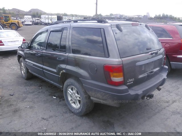1J4GW48S54C376654 - 2004 JEEP GRAND CHEROKEE LAREDO/COLUMBIA/FREEDOM ნაცრისფერი ფოტო 3