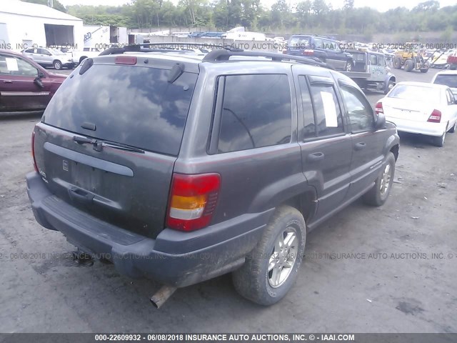 1J4GW48S54C376654 - 2004 JEEP GRAND CHEROKEE LAREDO/COLUMBIA/FREEDOM ნაცრისფერი ფოტო 4