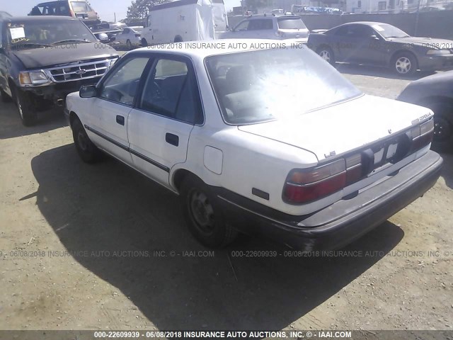 1NXAE93E9KZ066247 - 1989 TOYOTA COROLLA LE WHITE photo 3