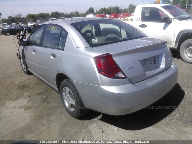 1G8AG54F94Z117177 - 2004 SATURN ION LEVEL 1 SILVER photo 3
