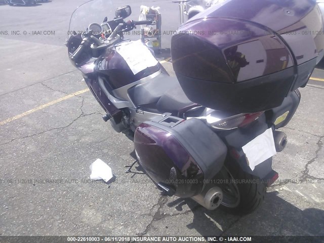 JYARP15E87A003645 - 2007 YAMAHA FJR1300 BURGUNDY photo 3