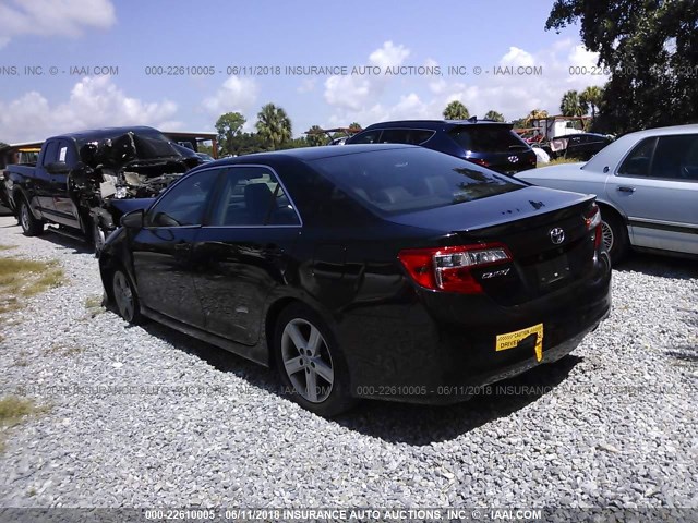4T1BF1FK7CU107769 - 2012 TOYOTA CAMRY SE/LE/XLE BLACK photo 3